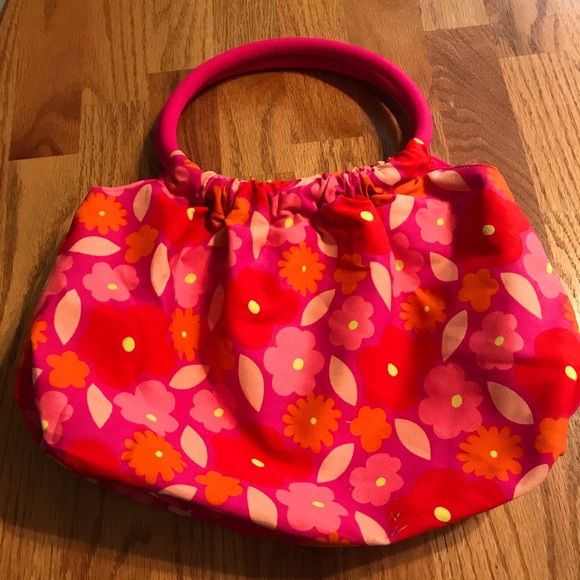 🌸EUC Pink & Orange Floral Purse🌸 - Picture 2 of 10